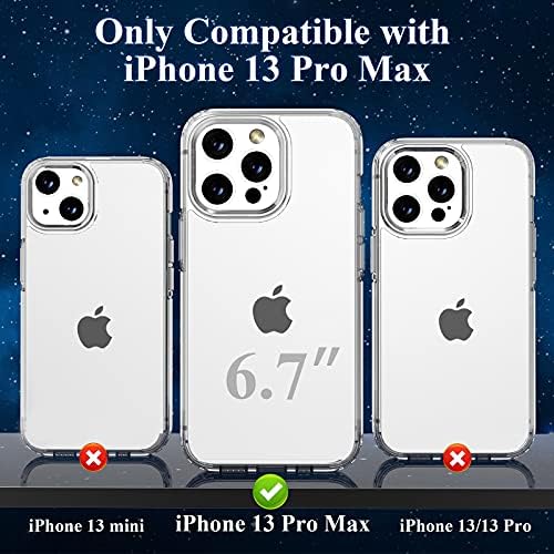 מארז Ewuonu iPhone 13 Pro Max, Crystal Bleed [נגד צינור] לאייפון 13 Pro Max 6.7 אינץ